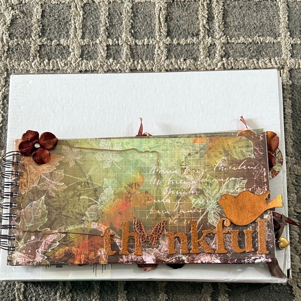 Handmade Thankful Scrabook